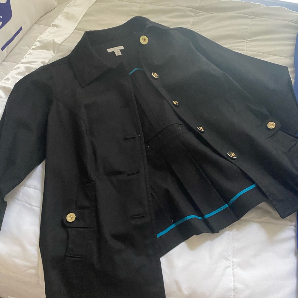 Charter Club Black Jacket with Gold Accents - Picture 5 of 11
